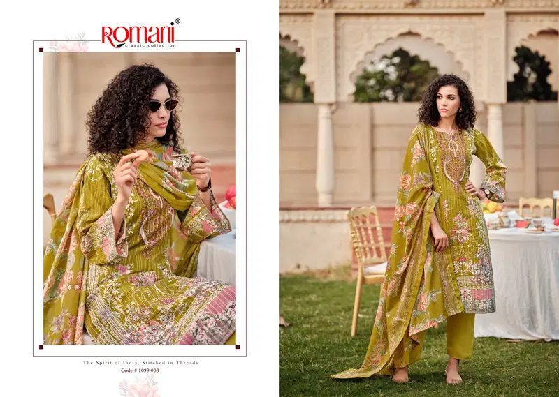 Romani Saniya Soft Cotton Digital Printed Dress Material